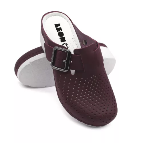 LEON Comfort női bőr klumpa 1100