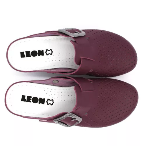 LEON Comfort női bőr klumpa 1100