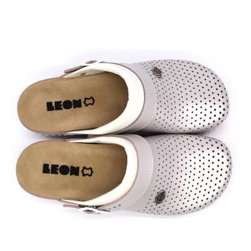 LEON Comfort női bőr klumpa 5002