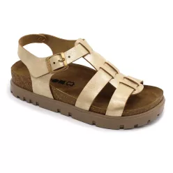 Leon Comfortstep 6300 arany női bőr szandál 36-41