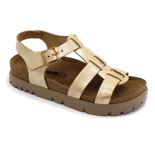 Leon Comfortstep 6300 arany női bőr szandál 36-41