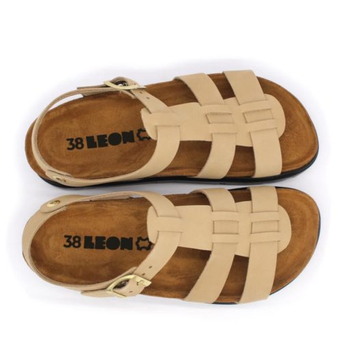 Leon Comfortstep 6300 bézs női bőr szandál 37, 40