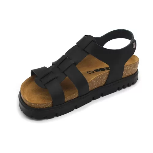 Leon Comfortstep 6300 fekete női bőr szandál 36-40