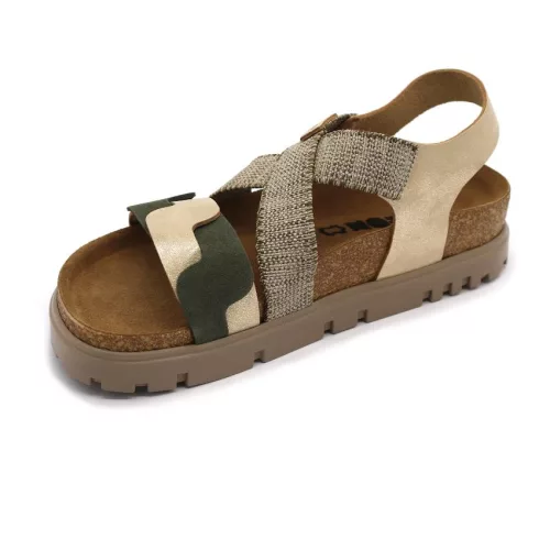 Leon Comfortstep 6301 arany női bőr szandál 36-41
