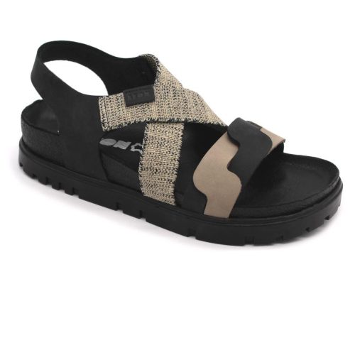 Leon Comfortstep 6301 fekete női bőr szandál 36-41