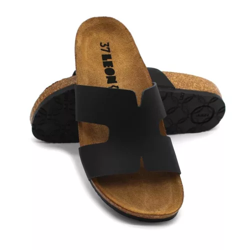 LEON Comfort női bőr papucs 4054