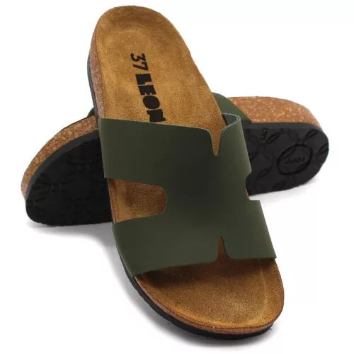 LEON Comfort női bőr papucs 4054