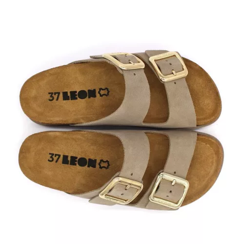 LEON Comfort női bőr papucs 7010