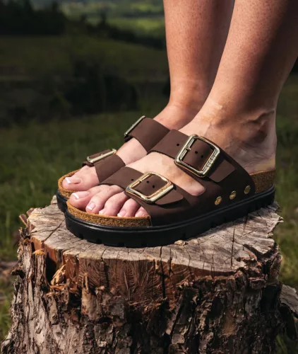 LEON Comfort női bőr papucs 6011