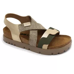 LEON Comfort női bőr szandál 6301