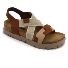 LEON Comfort női bőr szandál 6301