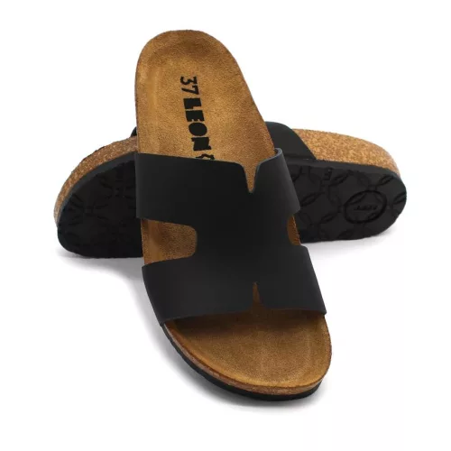 LEON Comfort női bőr papucs 4054