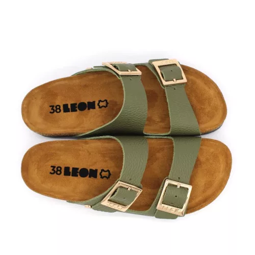 LEON Comfort női bőr papucs 4014