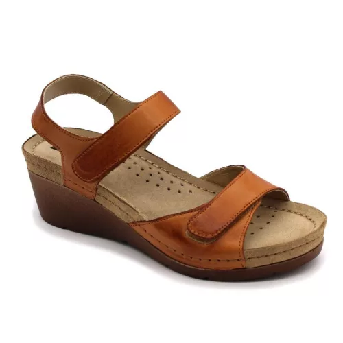 LEON Comfort női bőr szandál 1041