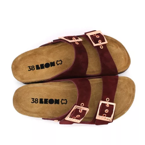 LEON Comfort női bőr papucs 4015
