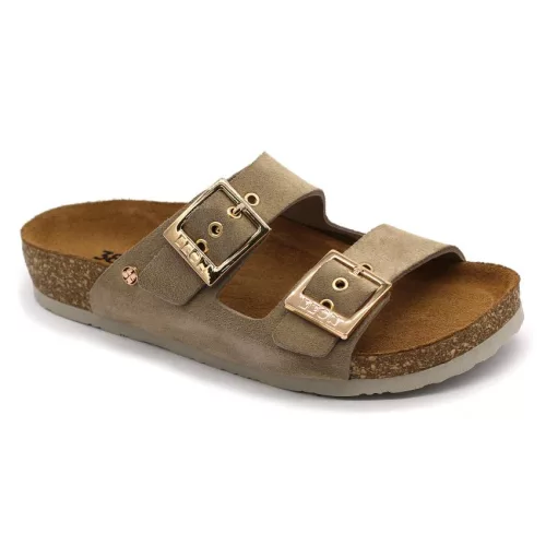LEON Comfort női bőr papucs 4015