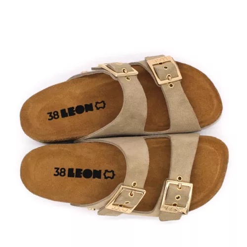 LEON Comfort női bőr papucs 4015