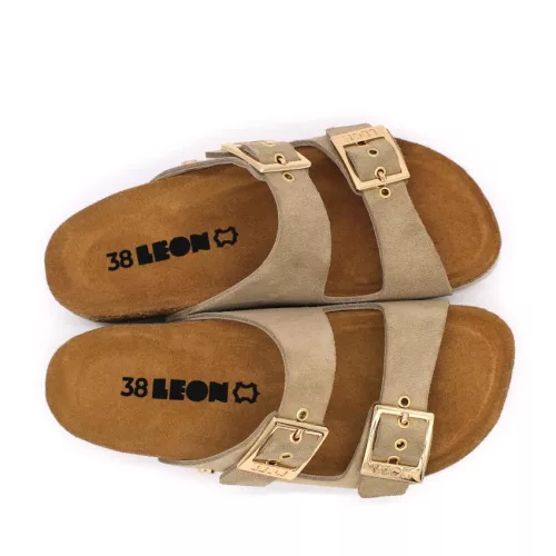 LEON Comfort női bőr papucs 4015