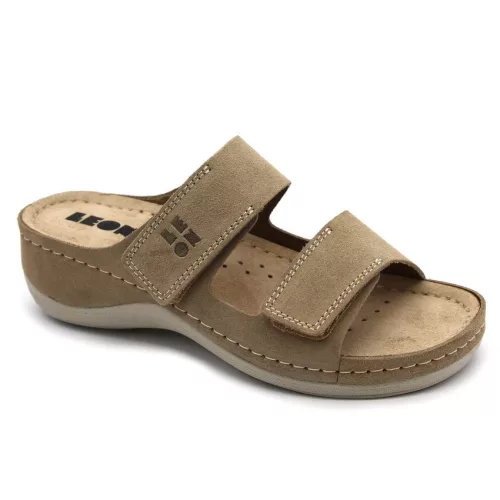 LEON Comfort női bőr papucs 917
