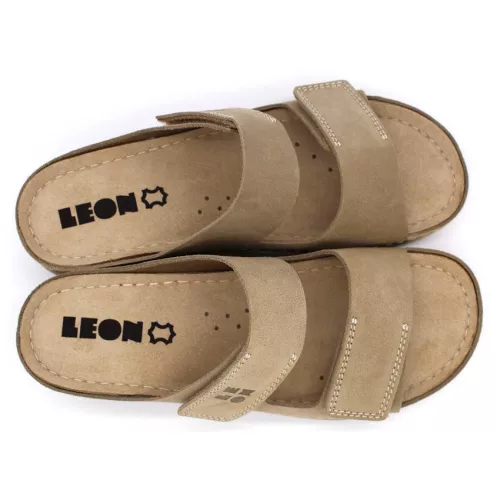 LEON Comfort női bőr papucs 917