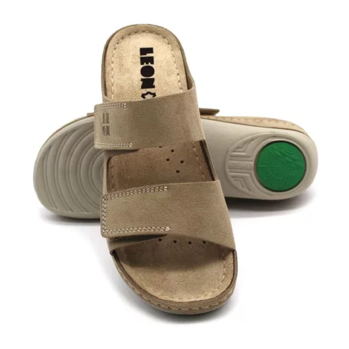 LEON Comfort női bőr papucs 917