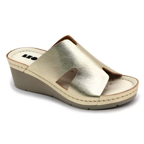 LEON Comfort női bőr papucs 1111