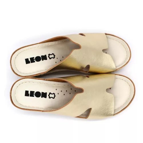 LEON Comfort női bőr papucs 1111