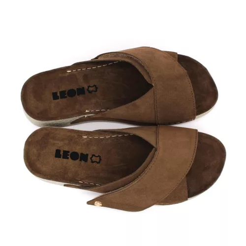 LEON Comfort női bőr papucs 510