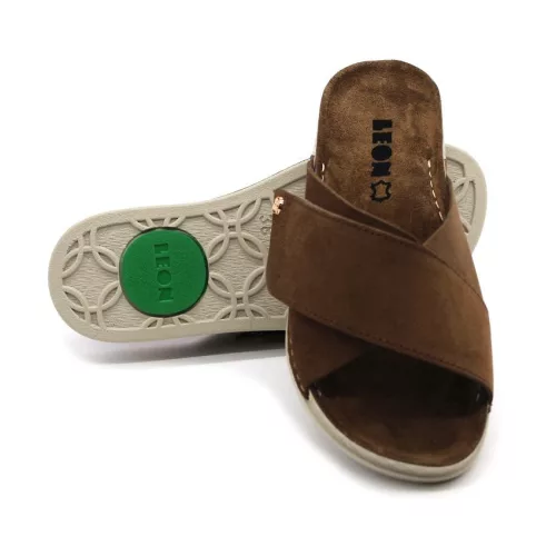 LEON Comfort női bőr papucs 510