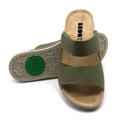 LEON Comfort női bőr papucs 511
