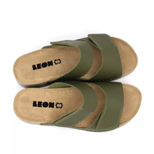 LEON Comfort női bőr papucs 511