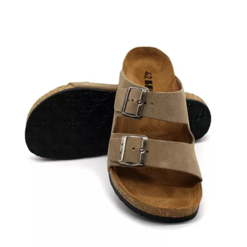 LEON Comfort férfi bőr papucs 4703