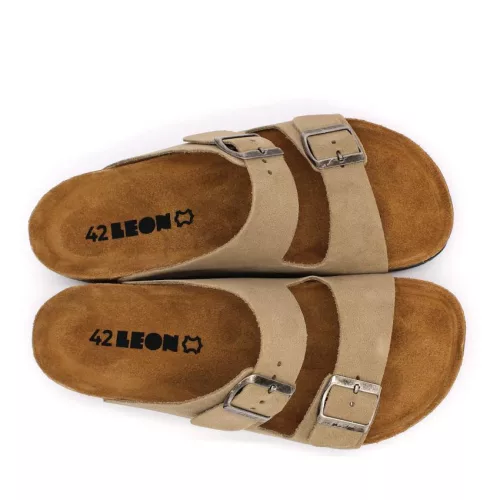 LEON Comfort férfi bőr papucs 4703