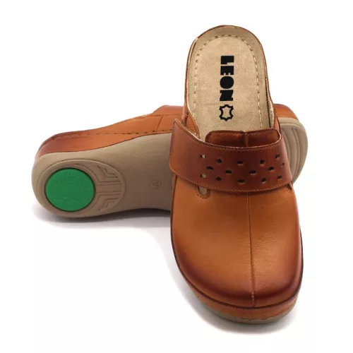 LEON Comfort női bőr klumpa 902