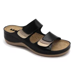 LEON Comfort női bőr papucs 904