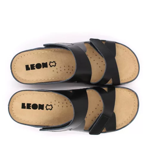 LEON Comfort női bőr papucs 906