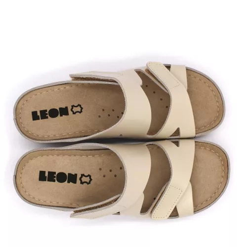 LEON Comfort női bőr papucs 906