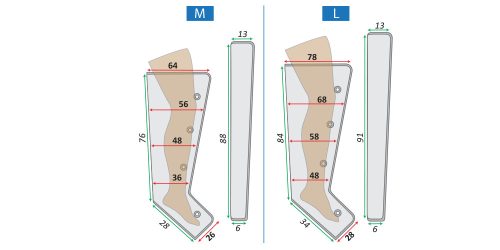  4 légkamrás láb mandzsetta, szürke PQ-2200-hoz 1 db
