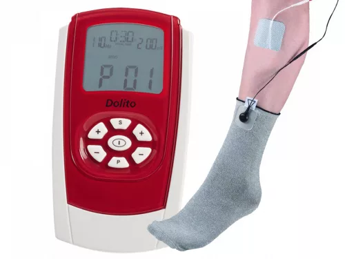 Készlet láb-neuropátia tünetek kezeléséhez 12 hónap garancia (Dolito készülék, zokni elektróda)