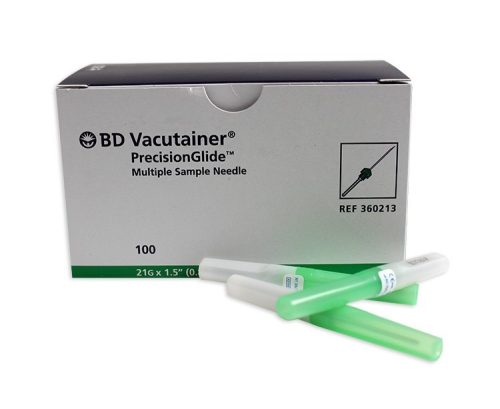 21G 1 1/2 VACUTAINER TŰ zöld egyszerhasználatos vérvételi tű 100X