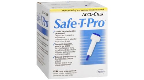 ACCU CHECK SAFE-T-PRO PLUS 200 DB-os steril egyszerhasználatos ujjbegyszúró