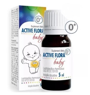 ACTIVE FLORA BABY+ ÉTRKIEGÉSZÍTŐ CSEPPEK 5ML