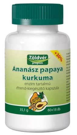 ANANÁSZ PAPAYA KURKUMA KAPSZULA 78X
