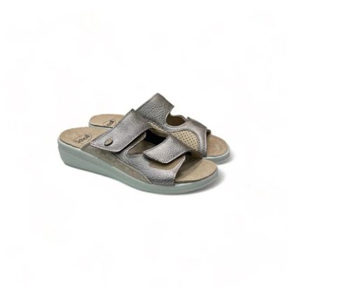 Scholl Antonia elastic taupe női papucs memory cushion talpbetéttel 36-41