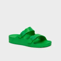 SCHOLL BAHIA zöld (strand) papucs 37