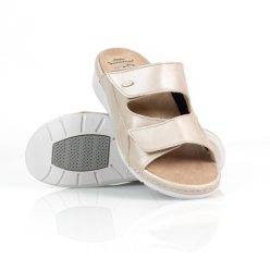 BATZ TRUDI BÉZS MIX NŐI BŐR PAPUCS 36-41