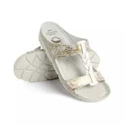 BATZ BORI stone arany mix női bőr papucs 37-40