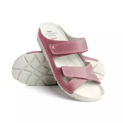 0Ft kiszállítás! BATZ EMILIA violet női bőr papucs 36-41