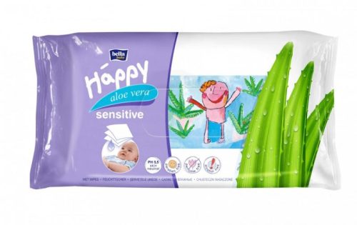 BELLA BABY HAPPY SENSITIVE NEDVES TÖRLŐKENDŐ 56X