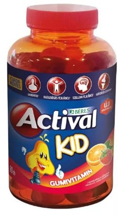 BÉRES ACTIVAL KID GUMIVITAMIN GUMITABLETTA 90X